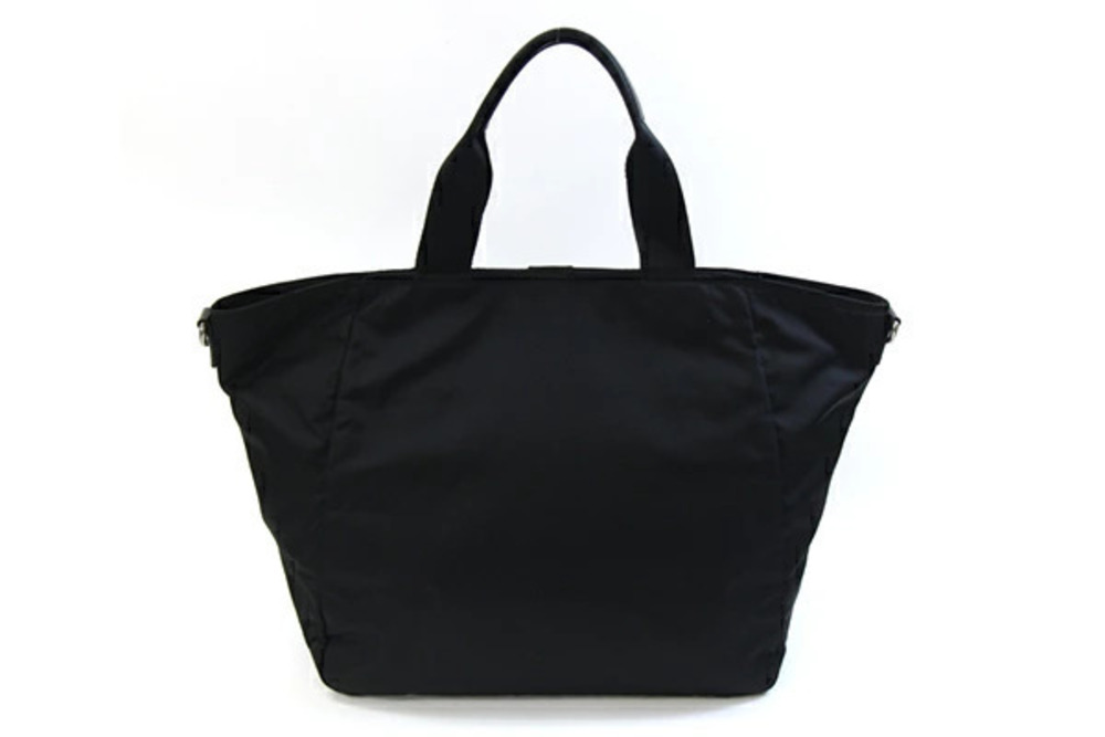Prada Handbag Tote Crossbody Shoulder Black Bag Leather Black